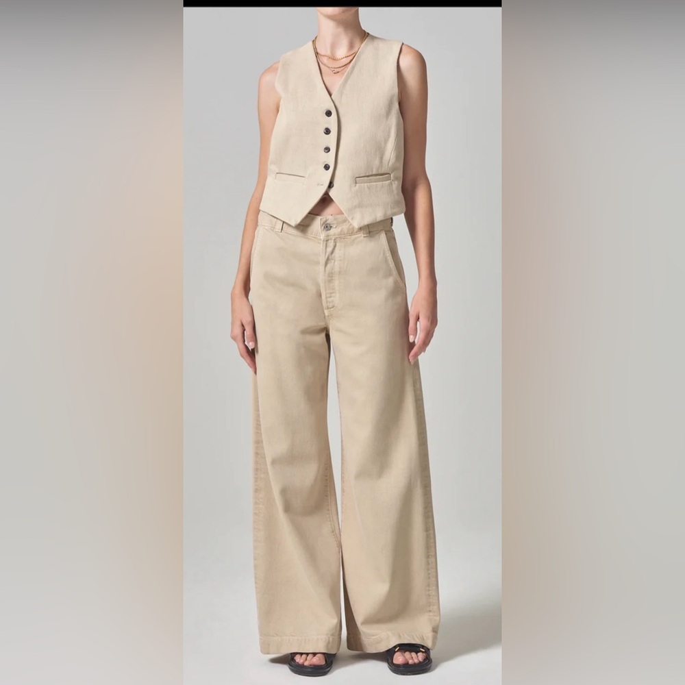 Citizens Of Humanity Beverly Trouser Jean in sand